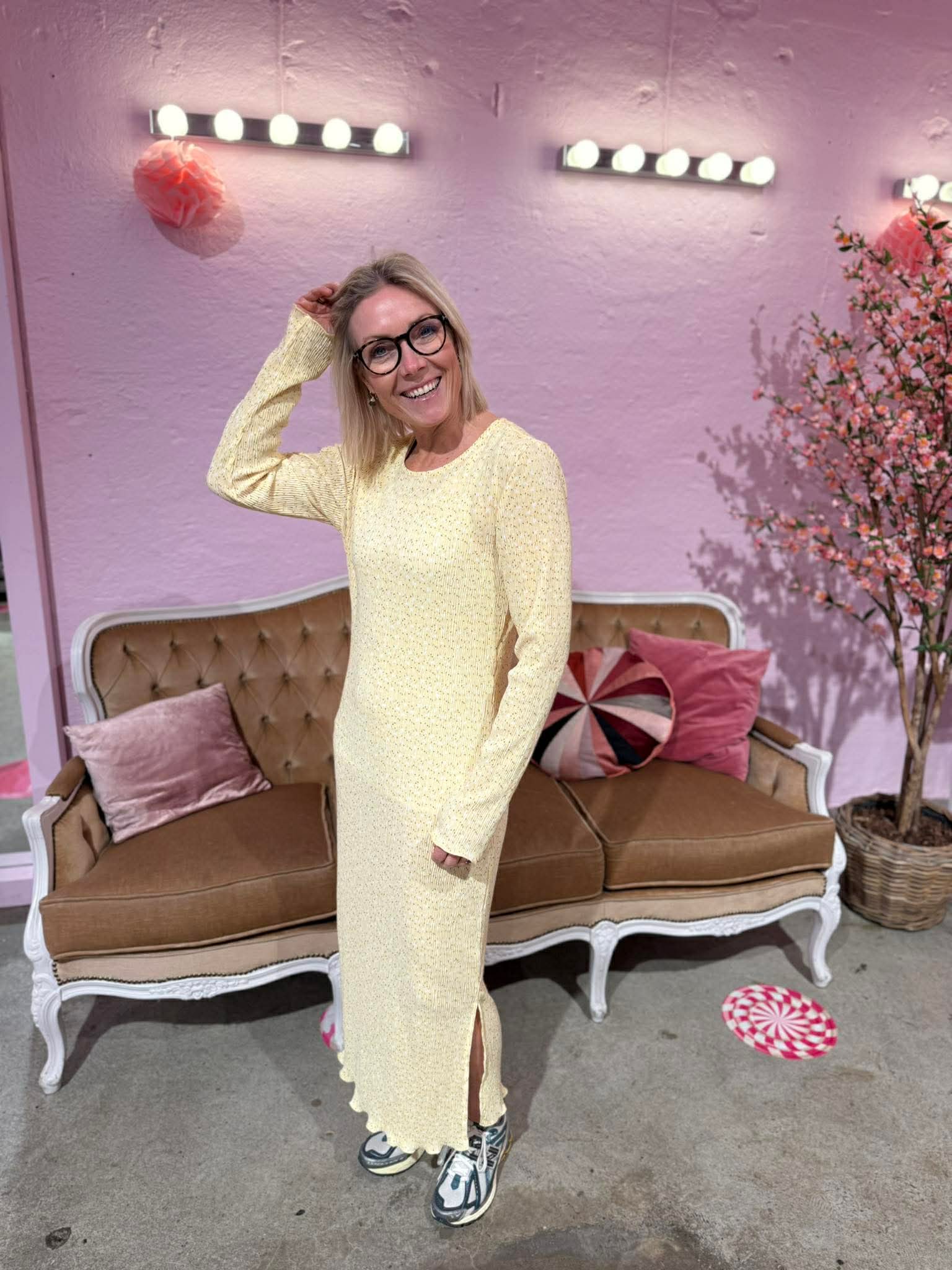 PCFLORA Midi Dress - French Vanilla